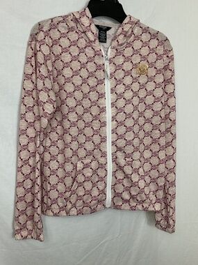 Bebe Lightweight Zip Up Hoodie Sweater NWT Girls Size M (10/12)